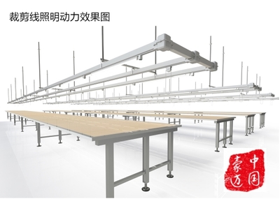 服装车间生产线 照明母线槽缝纫机供电设备
